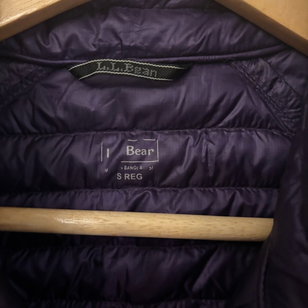 L.L. Bean Deep Purple Puffer Vest - Picture 3 of 13